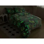 XPOSE® Mikroplyšové povlečení MEDVĚDÍ SEN Exclusive (svítící efekt) 140x200 cm, 70x90 cm, Mikroplyš - svítící + Prodloužená možnost vrácení zboží do 50 dnů