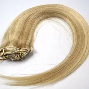 CLIP IN 7pásů BLOND MELÍR #18/613, 75g, 50cm,100% lidské vlasy