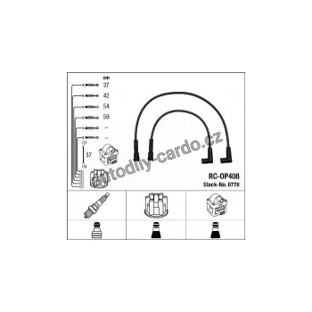 Zapalovací kabel Sada kabelů pro zapalování NGK RC-OP408 - OPEL