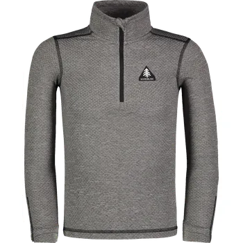 Šedé dětské celoroční termo triko HINGE - 110-116