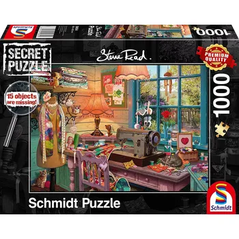 Puzzle Puzzle Schmidt Secret – šicí dílna, 1000 dílků
