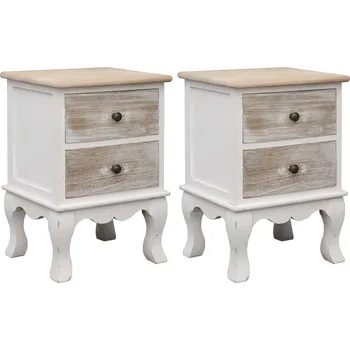 Noční stolek Noční stolky 2 ks 35 x 30 x 50 cm dřevo pavlovnie