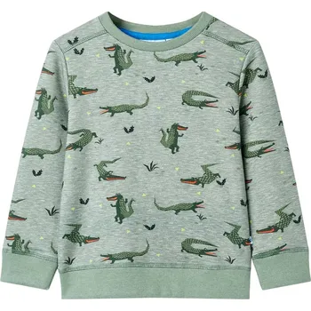 Chlapecká mikina Dětská mikina světle khaki melanž 140