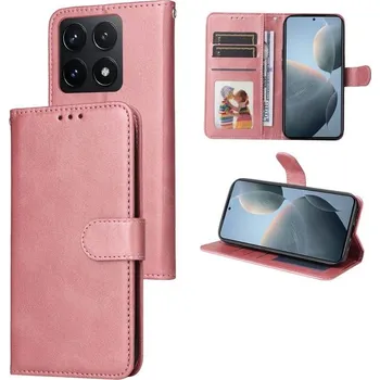 Pouzdro na mobilní telefon Magnet Case, Xiaomi 14T, růžový