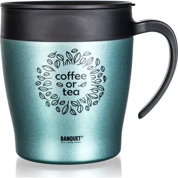 Termohrnek Banquet Termohrnek cestovní TAZZA 330 ml, zelenošedý