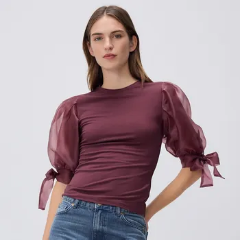 Reserved - Halenka s vysokým podílem modalu - hnědá - 583GA-83X - 583GA-83X-XL