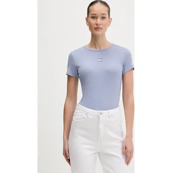 Dámské tričko Tričko Tommy Jeans DW0DW17881 modrá 05A, vel. XS