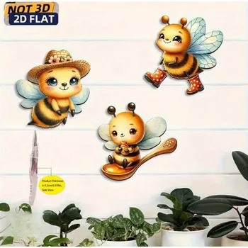 Obraz BAF Akrylové včelky 3 kusy