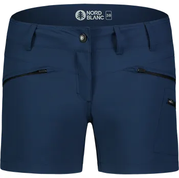 Tmavě modré dámské lehké outdoorové šortky SIMPLICITY - 44