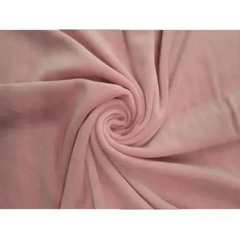 Galanterie Kojenecký plyš, starorůžová, látky, metráž