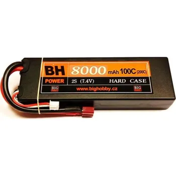 Li-pol baterie 8000 mAh 2S 100C (200C) HC (B), 1.7-1.8mΩ BH Power