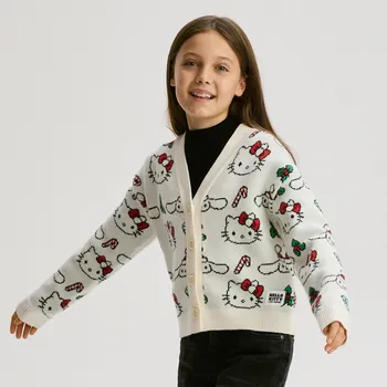 Dívčí svetr Reserved - Kardigan Hello Kitty and Friends - vícebarevná - 818FH-MLC - 818FH-MLC-122