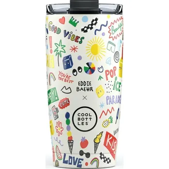 Termohrnek Cool Bottles Nerezový termohrnek Eddie Baehr - Good Vibes 550 ml