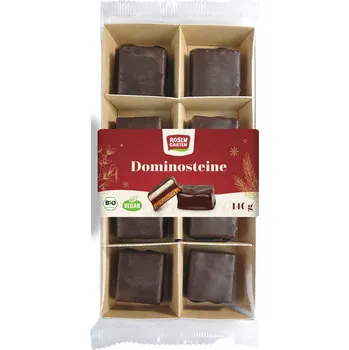 Bonbon Perníčky s marcipánem v hořké čokoládě 140 g BIO ROSENGARTEN