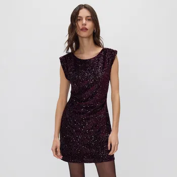 Dámské šaty Reserved - Flitrové mini šaty - vícebarevná - 194HU-MLC - 194HU-MLC-XS