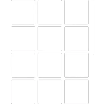 Speciální papír Samolepicí etikety 60 x 60 mm, 12 etiket, A4, 100 listů
