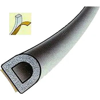 Těsnění do okna a dveří Těsnění profil D | bílé, 1bal/40 m, rozměr 14x12 mm