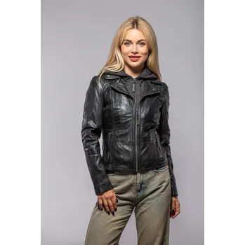 Dámská casual bunda Dámská bunda v barvě antique black s kapucí MWXianey Velikost XS