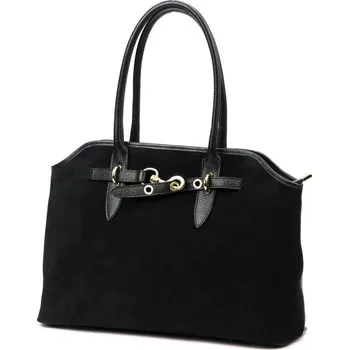 Kabelka Kožená kabelka Luka 26-054 - černá