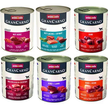 Krmivo pro psa ANIMONDA Grancarno Adult Dog Mix chutí 6x800g