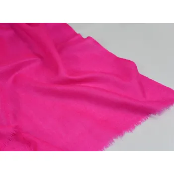Šála Vlněná jednobarevná šála - křiklavě růžová