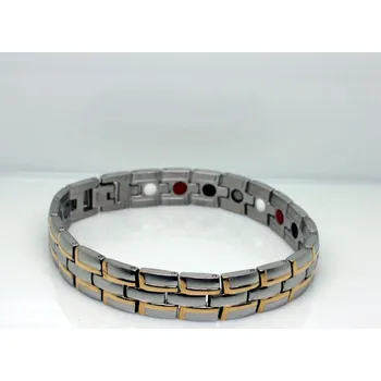 Náramek Steel Edge Pánský magnetický náramek z chirurgické oceli 708SG