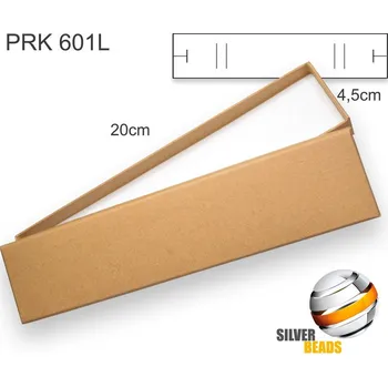 Dárková krabička Krabička na šperky. Materiál papír . Ozn. PRK 601L. Velikost 20x4,5cm. Barva Přírodní