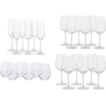 Sklenice SILVERCREST® Sklenice na sekt / Sklenice na bílé víno / Sklenice na červené víno / Sklenice na vodu