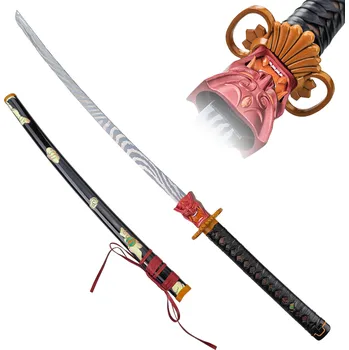 Replika zbraně AF Ocelová katana "Onimaru Kunitsuna Black" - Valorant