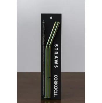 Zkosená brčka Corkcicle z nerezové oceli