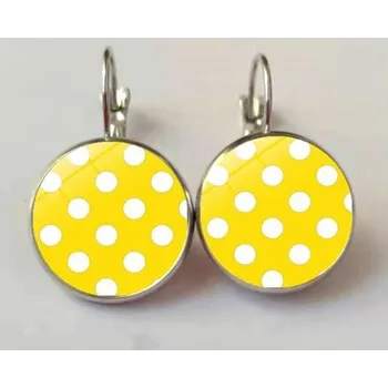 Náušnice Prosperk Náušnice s puntíky - žluté S2143
