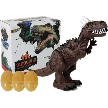 Figurka LEAN Toys 7232 Dinosaurus na baterie s projektorem a zvuky hnědý