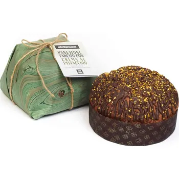 Čokoláda AltroMercato Vánoční Panettone s pistáciovým krémem a čokoládou v řemeslném papíru 750 g