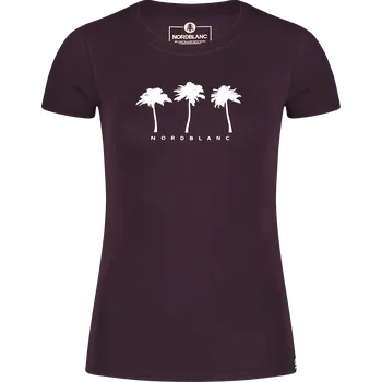 Fialové dámské bavlněné tričko COASTLINE - 34