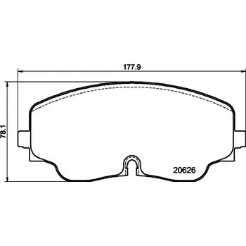 Brzdová destička Sada brzdových destiček, kotoučová brzda HELLA PAGID 8DB 355 041-051