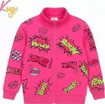 Teplá dívčí mikina Kugo GM9775 růžová