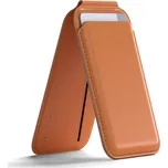 Satechi MagSafe stojánek/peněženka z veganské kůže pro iPhone 12/13/14/15 - všechny modely oranžová