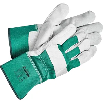 Pracovní rukavice Rukavice Eider-EGON zelené - podšívka v dlani | velikost 12"