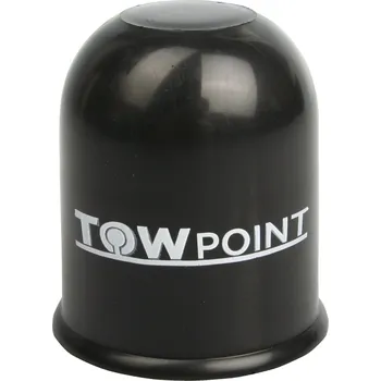 Nábytkové kování Krytka závěsu černá, potisk TowPoint bílý