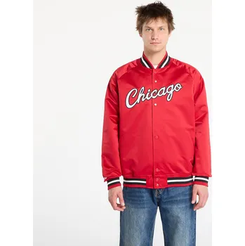 Bunda Mitchell & Ness NBA Lightweight Satin Jacket Vintage Logo Bulls Scarlet XL