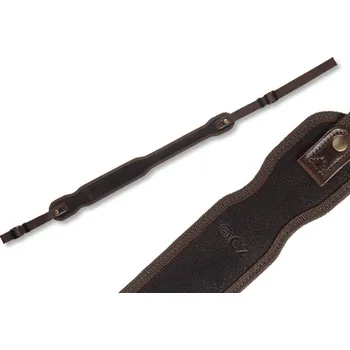 Airsoftová zbraň Popruh na dlouhou zbraň Nylon/guma/kůže - tmavě hnědý