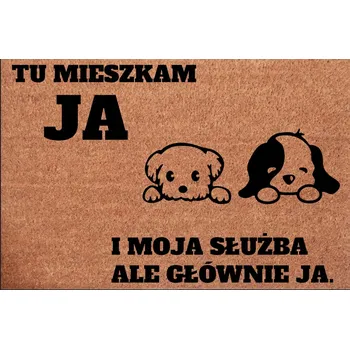 Rohožka Kokosová rohožka, hotová, 39 x 59 cm