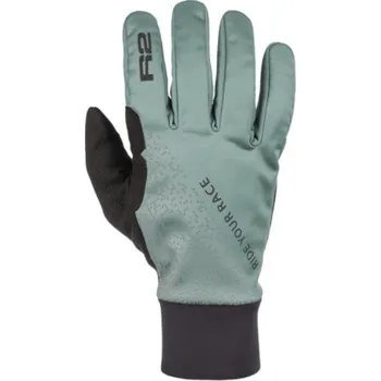 Cyklistické rukavice Zateplené zimní rukavice R2 Nexa - Lišejníková zelená, XL