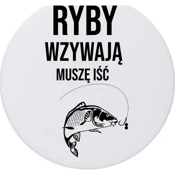 Podtácek Keramické podložky pod hrnek x4 RYBY VOLAJÍ, MUSÍM JÍT