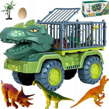 Obraz Náklaďák VELKÝ transportér pro dinosaury T-REX klec TIR + FIGURKY