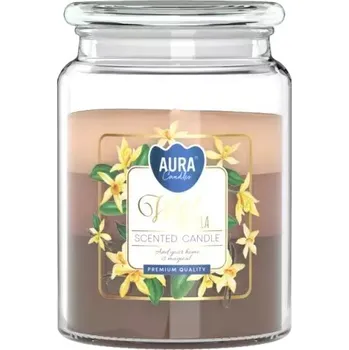 Svíčka Tradiční parafínová svíčka DIVOKÁ VANILKA Aura 1 ks