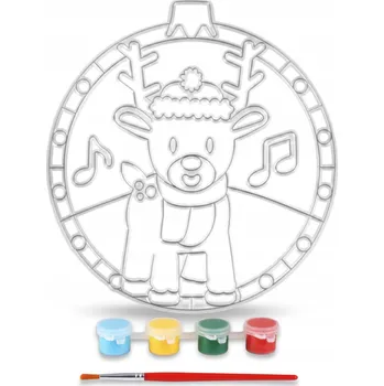 Vánoční ozdoba Baňka k Vymalování Závěsná Vánoční Ozdoba Vitráž Kreativní Sada