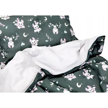 Povlečení SADA POVLEČENÍ Netopýři Tmaví 100x135cm + 40x60cm