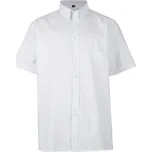 KAM košile pánská KBS 663A krátký rukáv nadměrná velikost bílá 4XL
