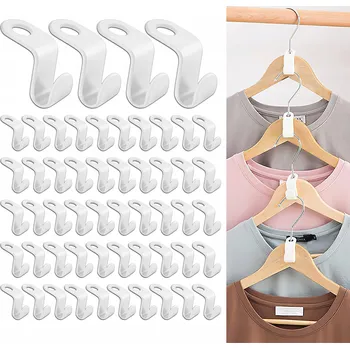 Věšák 50x ORGANIZÉR HÁK NA VĚŠÁKY OBLEČENÍ HÁČKY DO SKŘÍNĚ DRŽÁK UNIVERZÁLNÍ